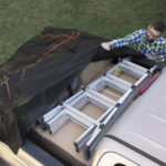 Truck Bed Cargo Net with Built-In Tarp