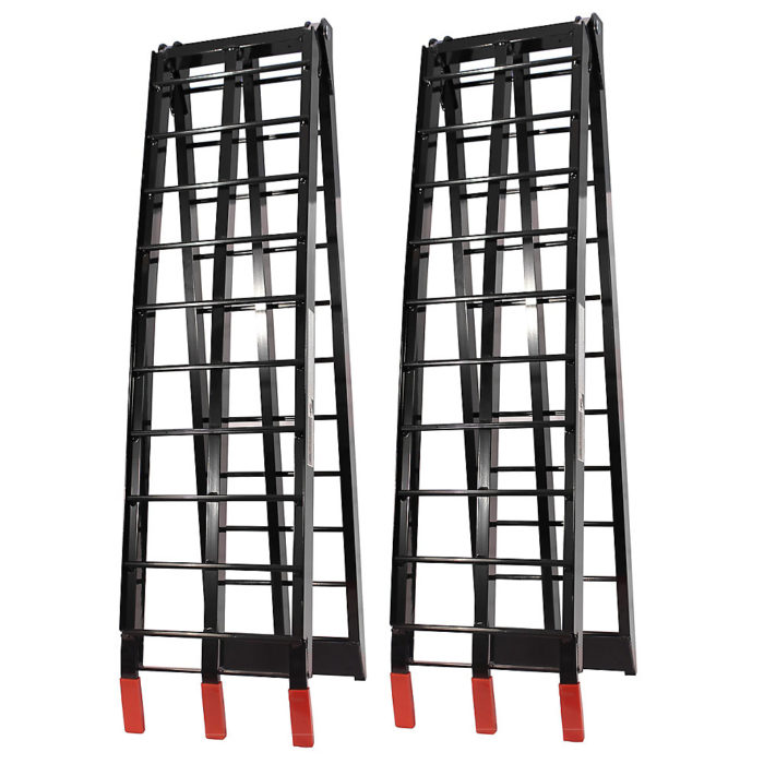 Aluminum Folding Arched Ramp (pair, black)