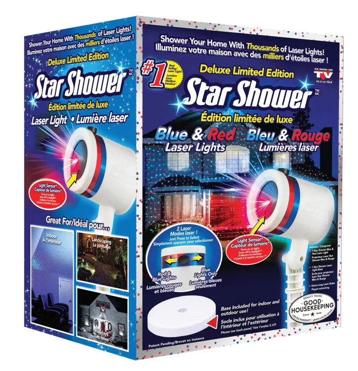 Star Shower Blue & Red