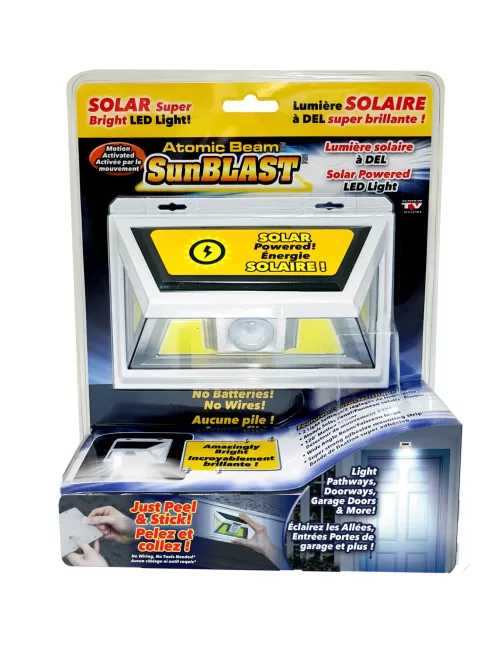 Atomic Beam SunBlast Motion Activated Solar Power Light 2/pack