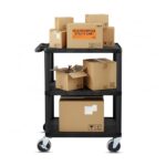 Luxor 3 shelf utility cart – 24 in x 18 in – Black