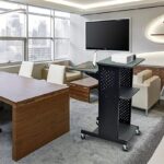 Luxor 40 in Mobile Presenters Station – Black