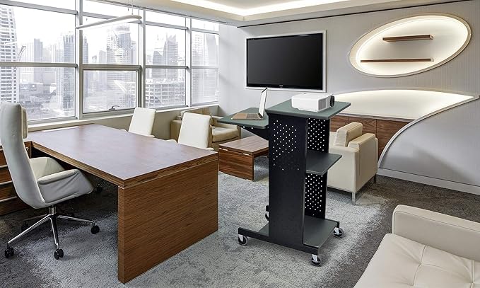 Luxor 40 in Mobile Presenters Station – Black Luxor 40 in Mobile Presenters Station – Black