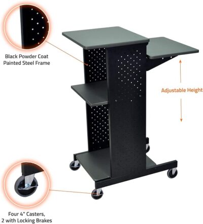 Luxor 40 in Mobile Presenters Station – Black.jpj Luxor 40 in Mobile Presenters Station – Black.jpj