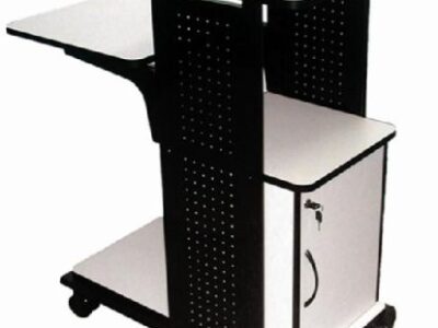Luxor 40 in Presentation Station Cabinet – Electric – Gray