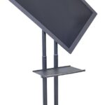 Luxor Adjustable Flat Panel Cart with Swivel Mount4