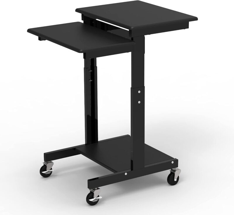 Luxor Adjustable Height Presentation Workstation – Black5