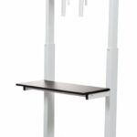 Luxor Crank Adjustable Flat Panel Cart – Gray1