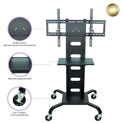 Luxor Mobile Flat Panel TV Stand + Mount1 Luxor Mobile Flat Panel TV Stand + Mount1