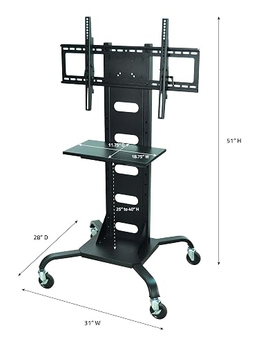 Luxor Mobile Flat Panel TV Stand + Mount2 Luxor Mobile Flat Panel TV Stand + Mount2