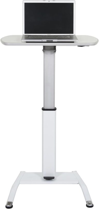 Luxor Pneumatic Adjustable Height Lectern – Gray2