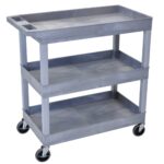 Luxor Tub Cart - Three Shelves - Gray