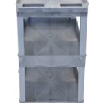 Luxor Tub Cart - Three Shelves - Gray