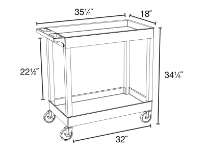 Luxor Heavy Duty Tub - 19-in X 32-in - Black