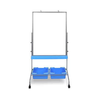 l330_classroom-chart-stand-with-storage-bins-front_4 Luxor Classroom Chart Stand with Storage Bins - 40-in x 30-in