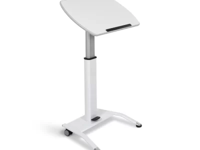 Luxor Pneumatic Adjustable-Height Lectern - Gray