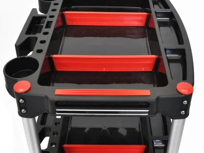 Luxor Mechanic's Three-Shelf Cart - Black