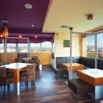 Luxor Mobile Acrylic Room Divider and Sneeze Guard - Clear