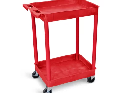 Luxor Tub Cart - Two Shelves - Red