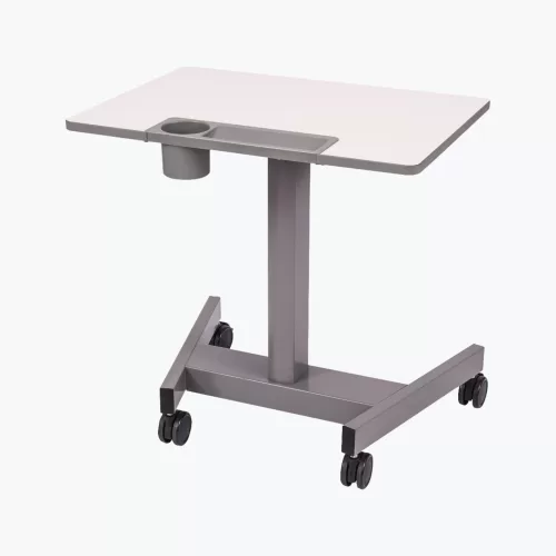 Luxor 27.5-in Student Desk - Pneumatic Sit Stand Desk - Gray