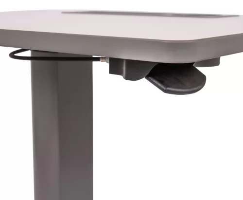 Luxor 27.5-in Student Desk - Pneumatic Sit Stand Desk - Gray