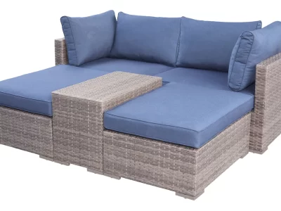 Allspace Allspace 5-Piece Metal Wicker Patio Set