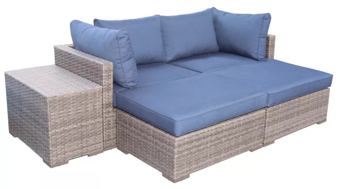 Allspace Allspace 5-Piece Metal Wicker Patio Set