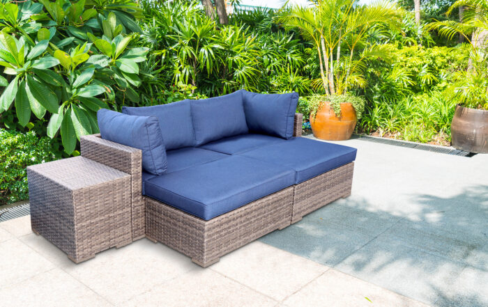 Allspace Allspace 5-Piece Metal Wicker Patio Set