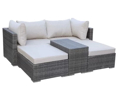 Allspace Allspace 5-Piece Metal Wicker Patio Set