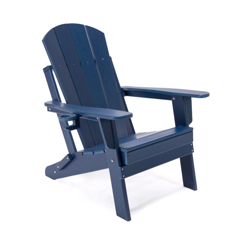 Chaise Adirondack Lake Country Outdoors en polyéthylène haute densité - Bleue