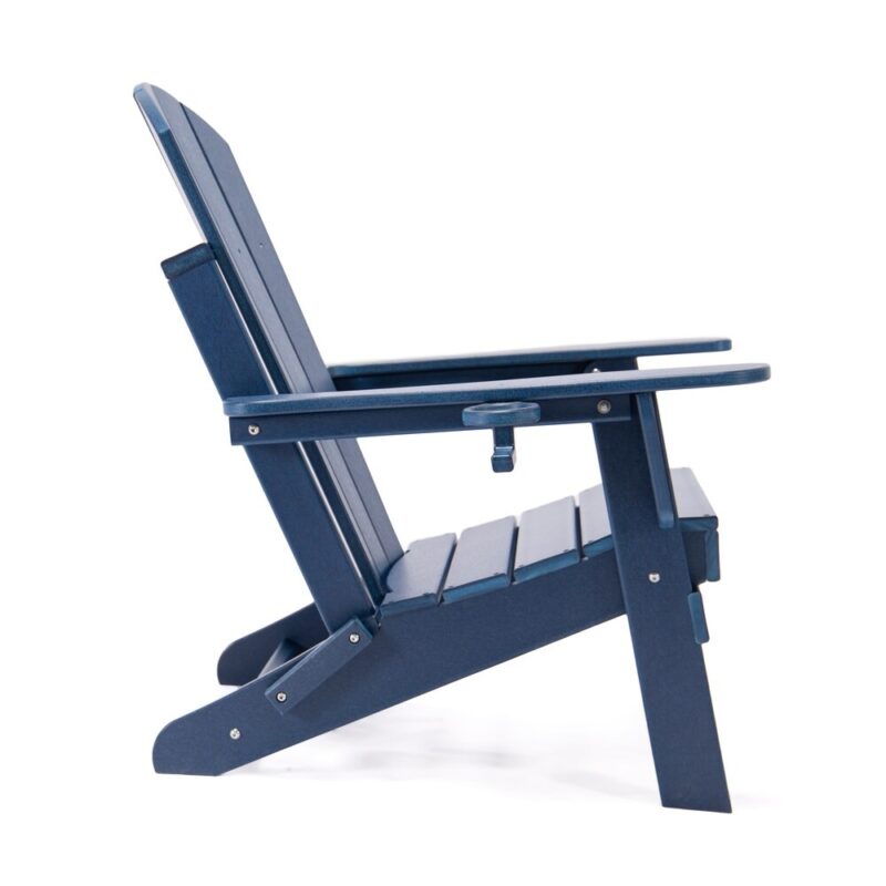 Chaise Adirondack Lake Country Outdoors en polyéthylène haute densité - Bleue