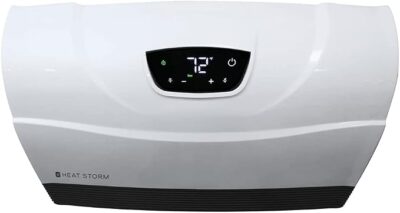 Heat Storm 1500W Infrared Cabinet Heater with Remote Control and Safe Touch Design