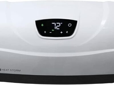 Heat Storm 1500W Infrared Cabinet Heater with Remote Control and Safe Touch Design