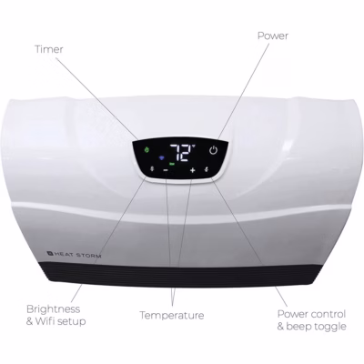 Heat Storm Phoenix 1500W WiFi Smart Heater with Infrared Heating and Digital Thermostat Control Heat Storm Phoenix 1500W WiFi Smart Heater with Infrared Heating and Digital Thermostat Control
