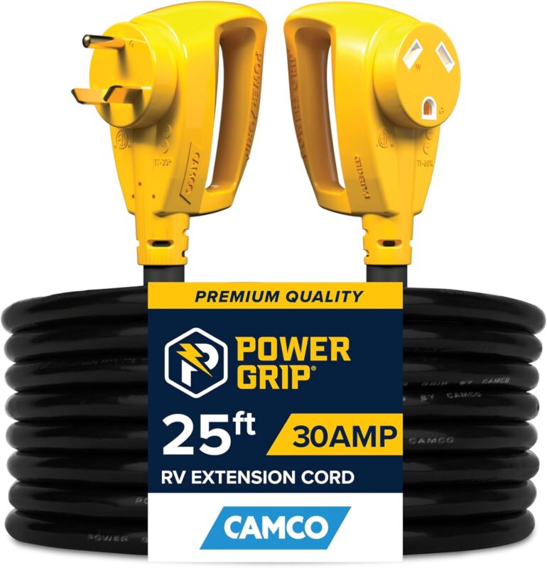 Camco 25' 30 Amp PowerGrip RV Extension Cord