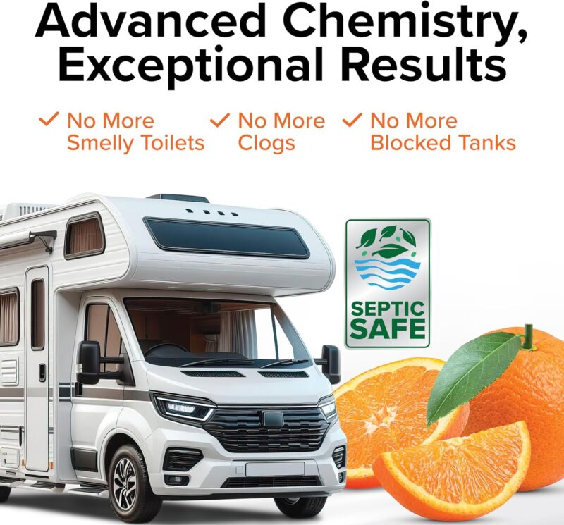 Camco TST Max 30-pack RV Toilet Treatment Drop-ins - Orange Scent Camco TST Max 30-pack RV Toilet Treatment Drop-ins - Orange Scent