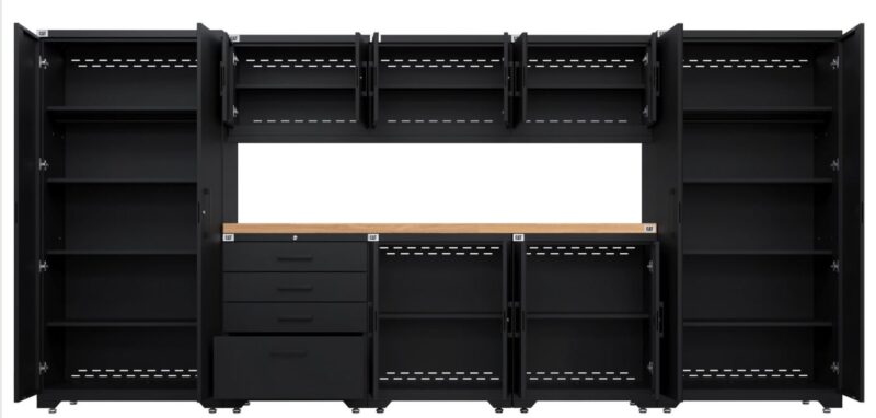 Cat® Fully-Welded 9-pc Garage Storage Cabinetry Set Cat® Fully-Welded 9-pc Garage Storage Cabinetry Set