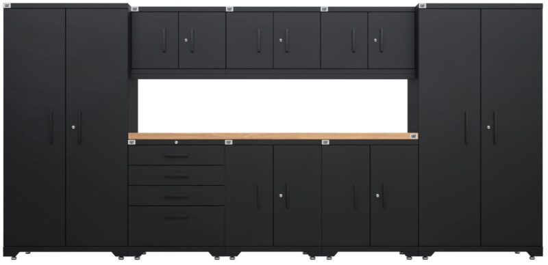 : Cat® Fully-Welded 9-pc Garage Storage Cabinetry Set : Cat® Fully-Welded 9-pc Garage Storage Cabinetry Set