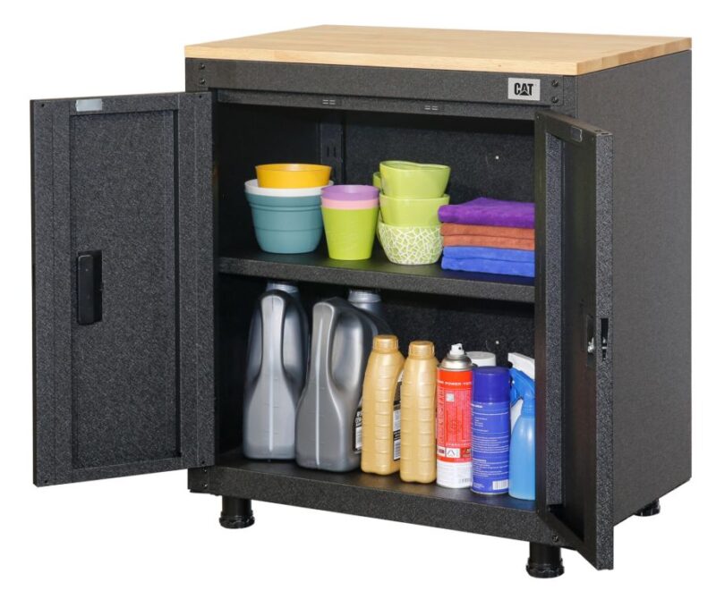 Cat® Ready To Assemble Garage Storage 28″ 2-Door Base Cabinet Cat® Ready To Assemble Garage Storage 28″ 2-Door Base Cabinet