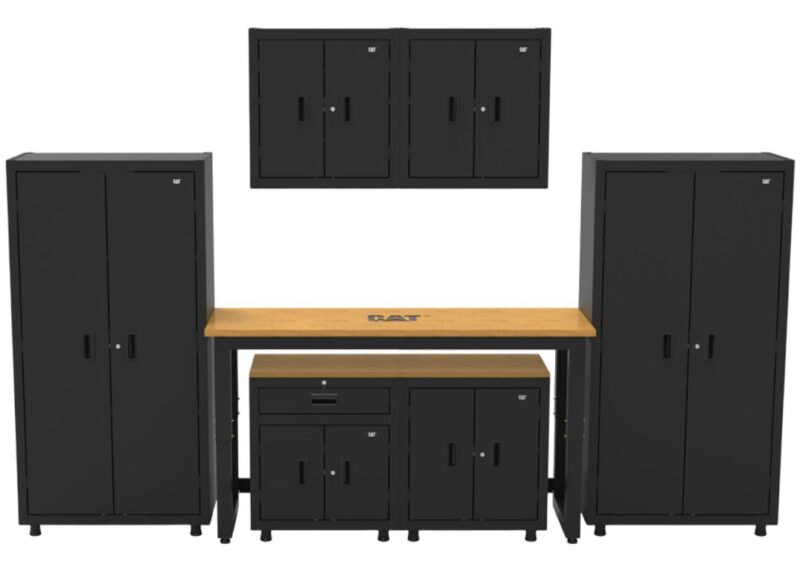 Cat® Ready To Assemble 7-pc Garage Storage Cabinetry Set Cat® Ready To Assemble 7-pc Garage Storage Cabinetry Set