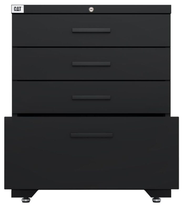 Cat® Fully-Welded Garage Storage 28″ 4-Drawer Tool Cabinet Cat® Fully-Welded Garage Storage 28″ 4-Drawer Tool Cabinet
