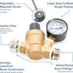 Régulateur de pression d'eau ajustable en laiton Camco