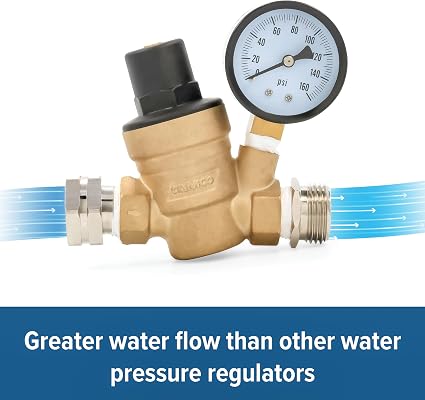 Camco Adjustable Brass Water Pressure Regulator2