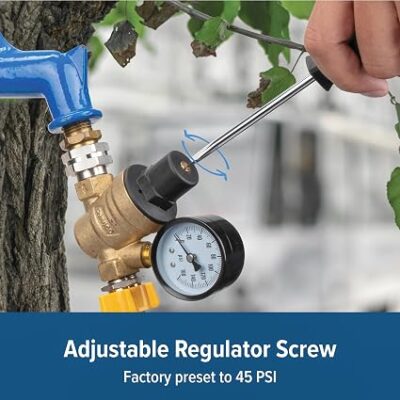 Camco Adjustable Brass Water Pressure Regulator4 Camco Adjustable Brass Water Pressure Regulator4