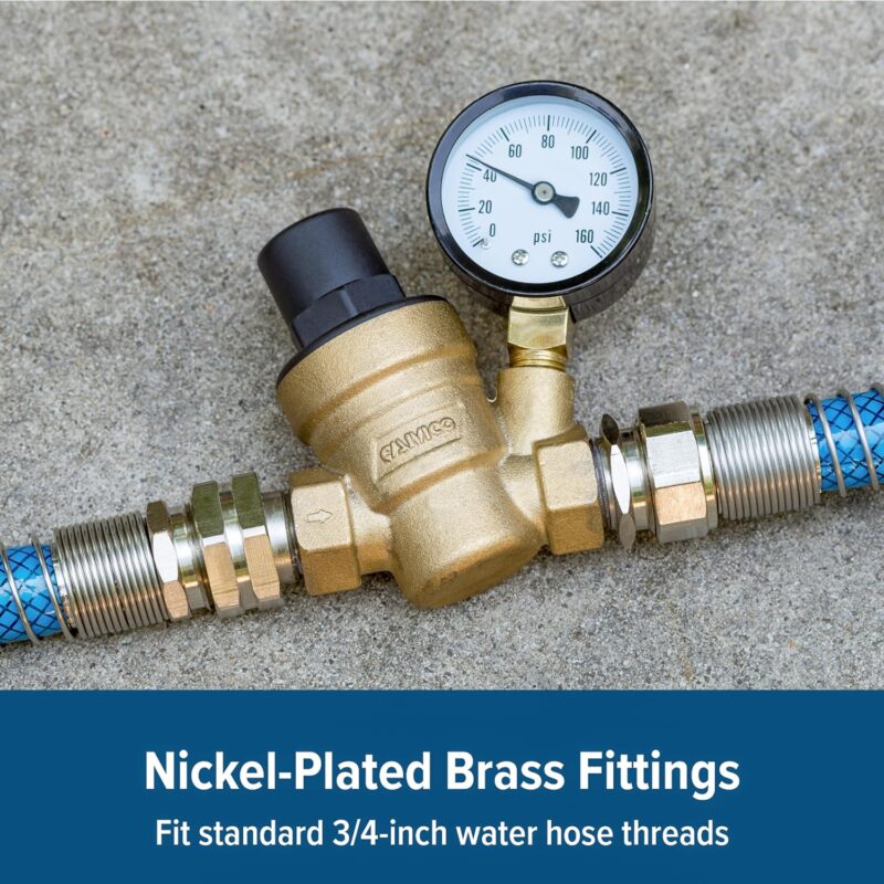Camco Adjustable Brass Water Pressure Regulator6