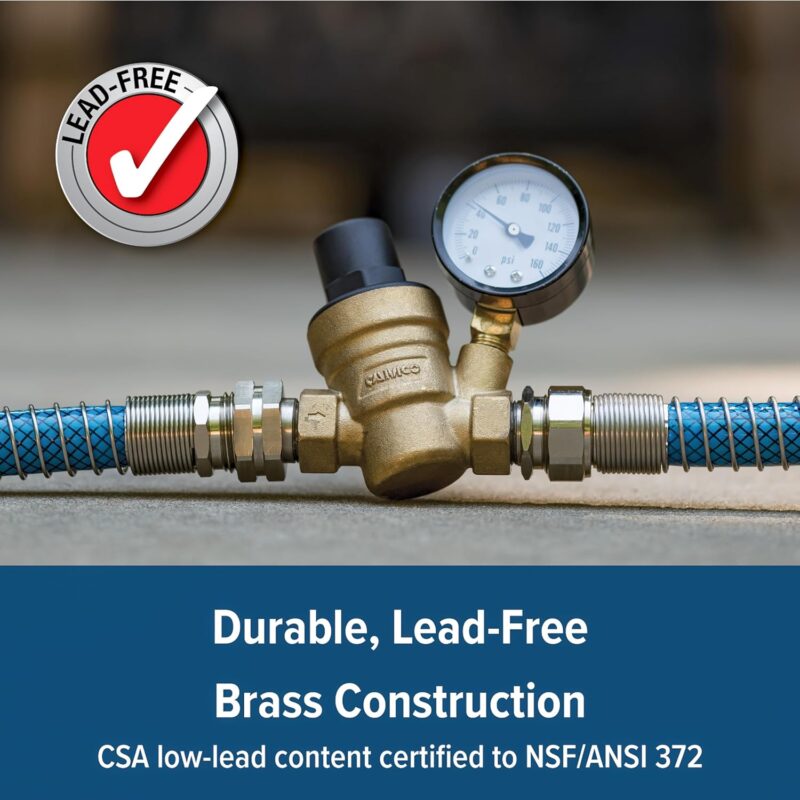 Camco Adjustable Brass Water Pressure Regulator7