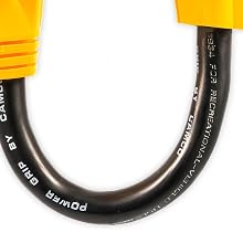 Adaptateur électrique Camco Super Puissant pour VR, de 15 Ampères mâle à 50 Ampères femelle Adaptateur électrique Camco Super Puissant pour VR, de 15 Ampères mâle à 50 Ampères femelle