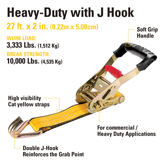 Cat® 27 Ft Heavy Duty Ratchet Tie Down