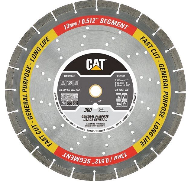 Cat® Segmented Rim Diamond Saw Blade – 12″ Cat® Segmented Rim Diamond Saw Blade – 12″