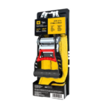 Cat®15ft Ratchet Tie Down with Rubber-Coated Hooks